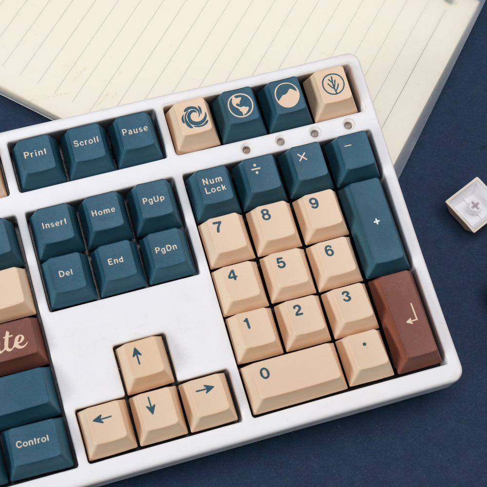 GMK Earth Tones Keycap Set, Cherry Profile, PBT Dye Sub Key Cap