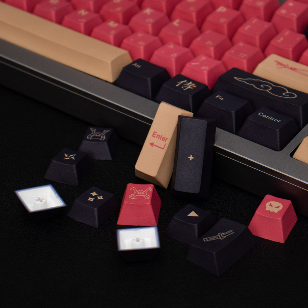 GMK Samurai Keycap Set, Cherry Profile, PBT Dye Sub Key Cap