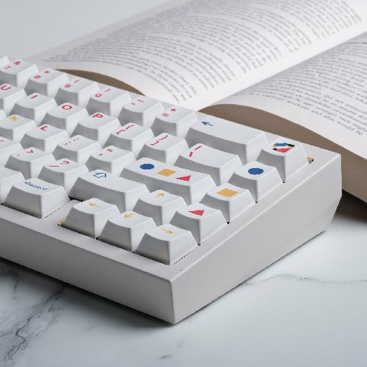 Milkway-QwertyKeys QK65 Keycap Set, Cherry Profile, PBT Dye Sub Key Cap