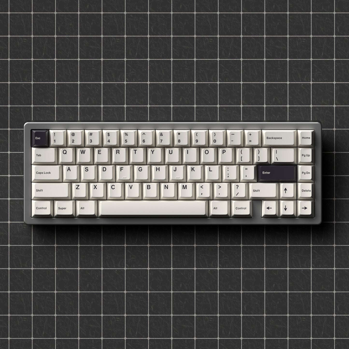 Minimalist Color on White Keycap Set, Cherry Profile, Dye Sub PBT Key Cap