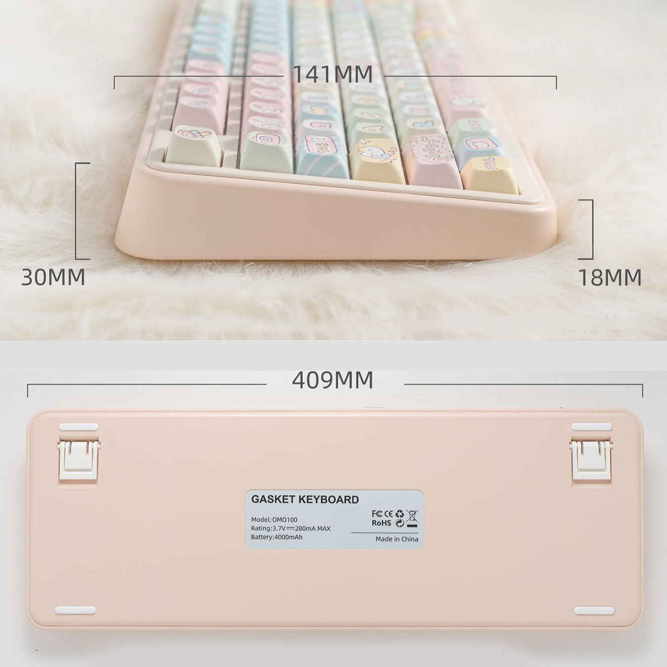 OMO100 Mechanical Keyboard with LCD Screen Barebone