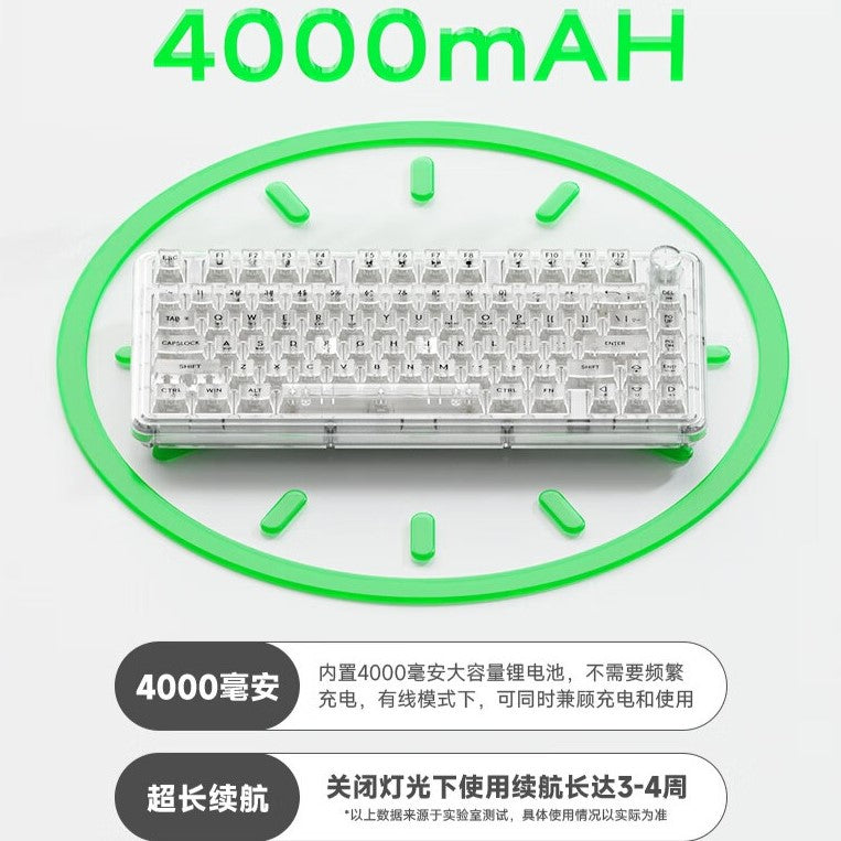 Weikav ONE75 Transparent Mechanical Keyboard