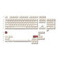 Minimalist Color on White Keycap Set, Cherry Profile, Dye Sub PBT Key Cap