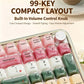 SK521 Cute Crystal Jelly 99% Keyboard