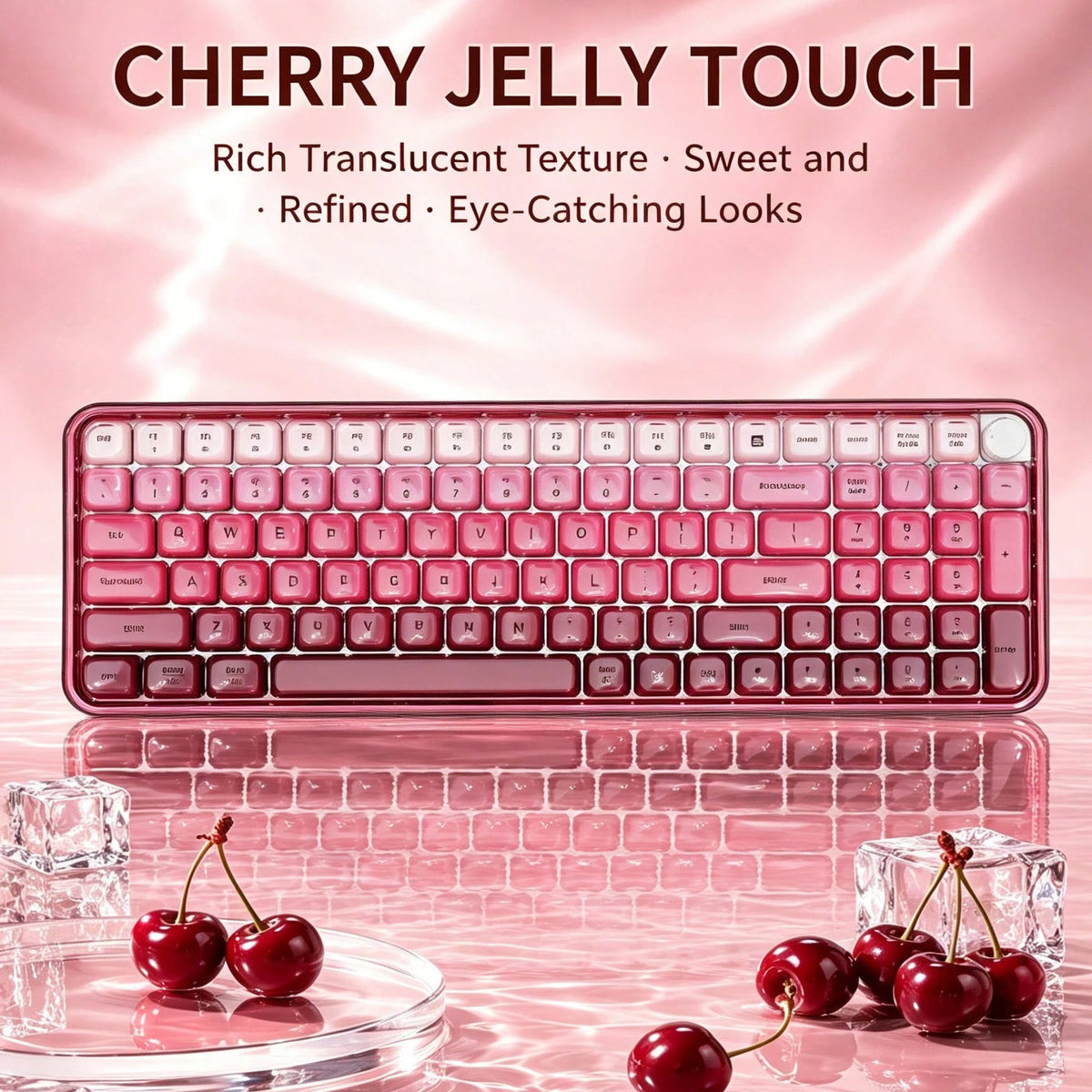 SK521 Cute Crystal Jelly 99% Keyboard