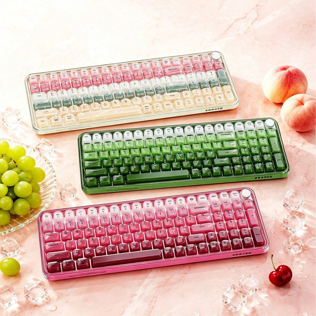 SK521 Cute Crystal Jelly 99% Keyboard