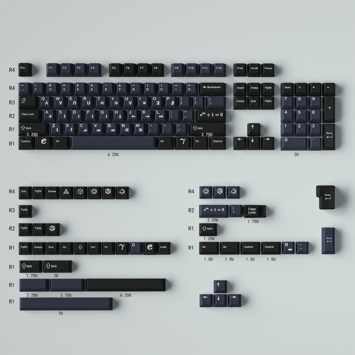 GMK Euler Keycap Set, Cherry Profile, Dye Sub PBT Key Cap