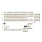 Minimalist Color on White Keycap Set, Cherry Profile, Dye Sub PBT Key Cap