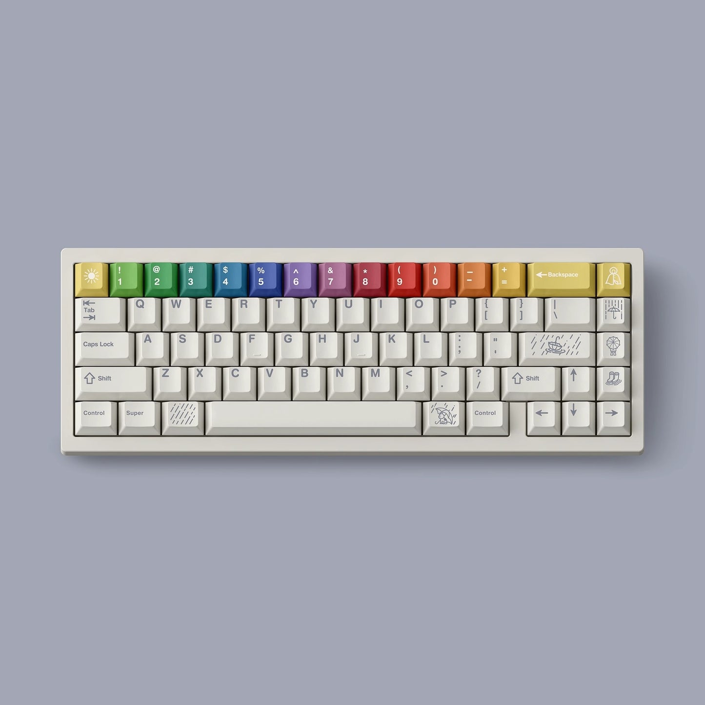 FBB After the Rain Dark/Light Keycap Set, Cherry Profile, Dye Sub PBT Key Cap