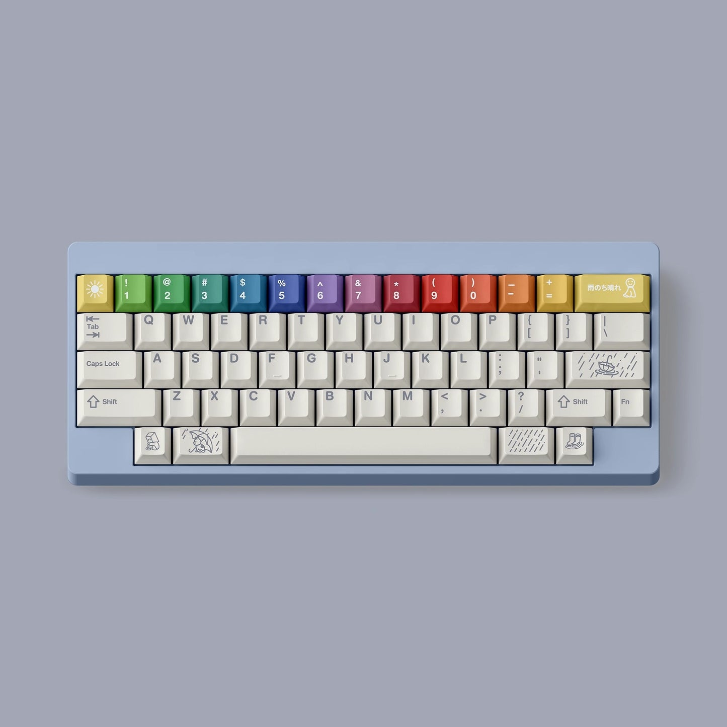 FBB After the Rain Dark/Light Keycap Set, Cherry Profile, Dye Sub PBT Key Cap