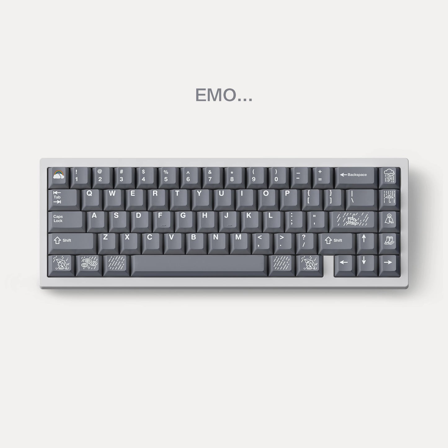 FBB After the Rain Dark/Light Keycap Set, Cherry Profile, Dye Sub PBT Key Cap