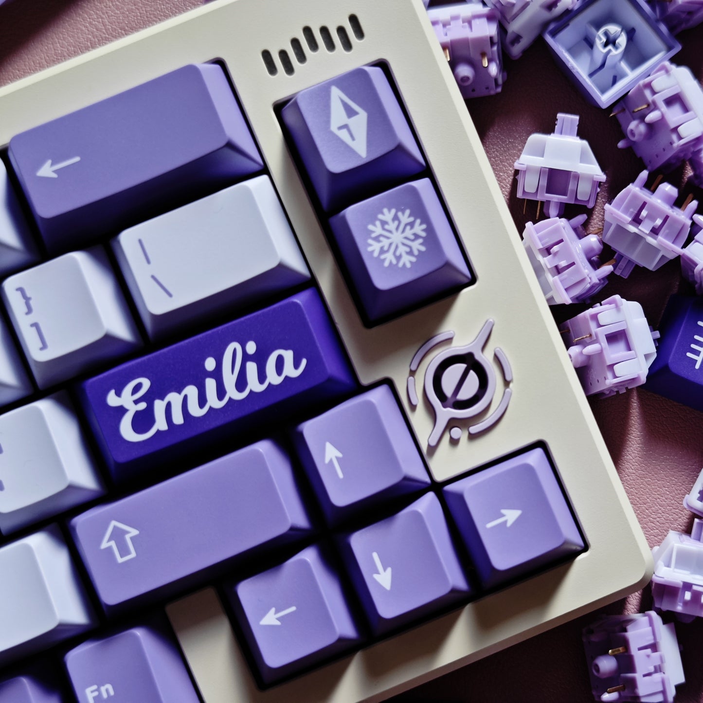 Aifei Emilia Keycap Set, Cherry Profile, Double Shot ABS Key Cap