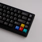 Minimalist Black Semi-Transparent Keycap Set, Cherry Profile, Double Shot ABS Key Cap