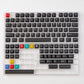 Minimalist Black Semi-Transparent Keycap Set, Cherry Profile, Double Shot ABS Key Cap