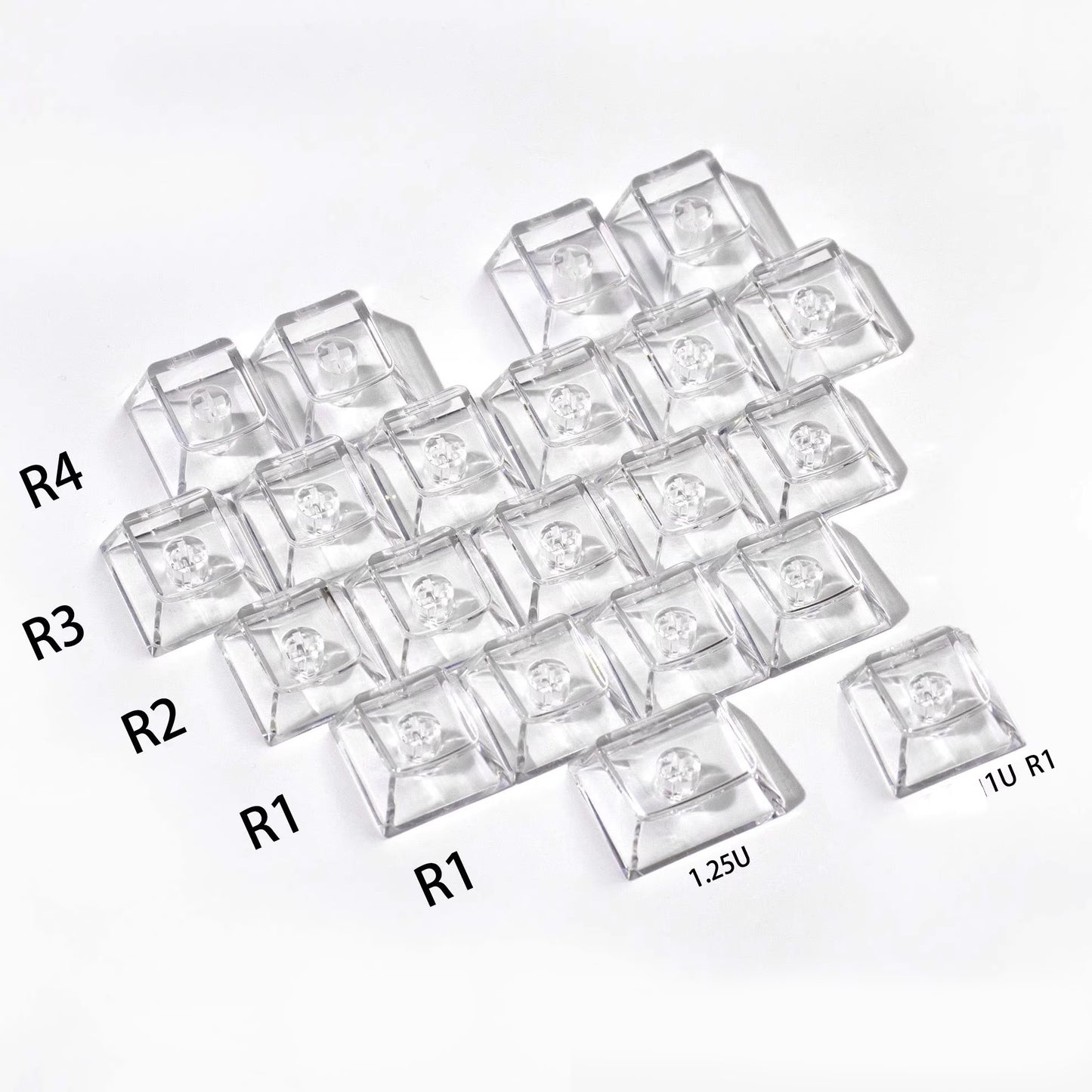 Aifei Transparent Keycap Set, Cherry Profile