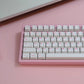 Aifei Pink on White (POW) Keycap Set, Cherry Profile, Double Shot ABS Key Cap