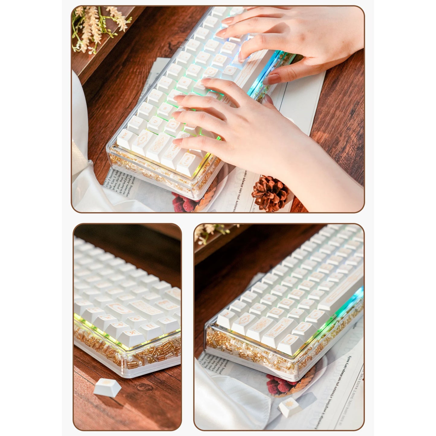 Ainbell Base68 Flowing Light Cute Custom Design Keyboard