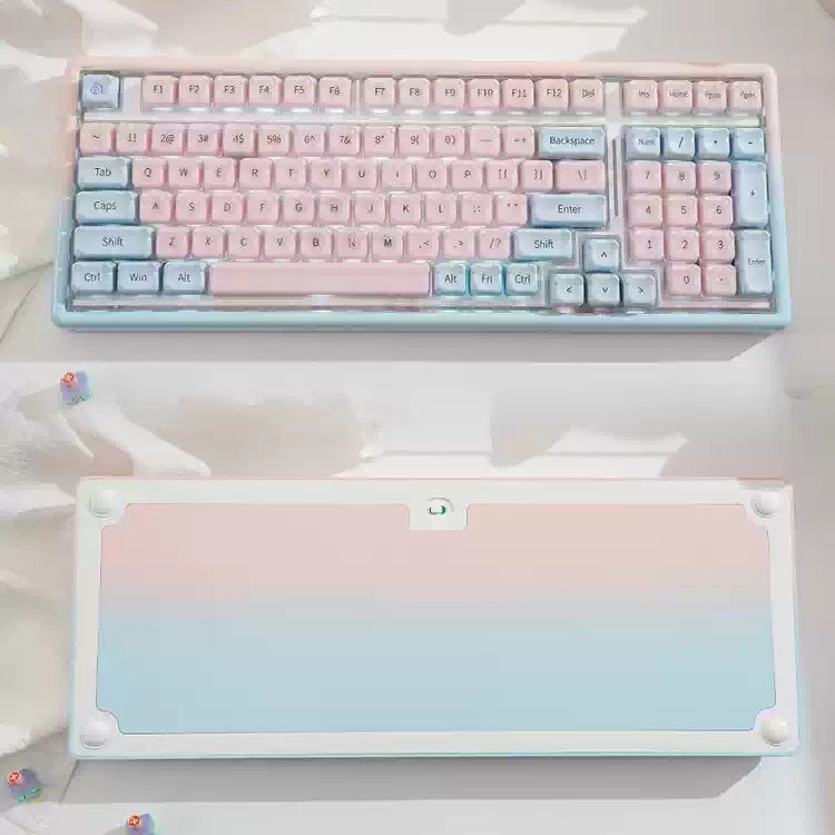 Ainbell Base99 (Blue Pink Gradient) Cute Custom Design Keyboard