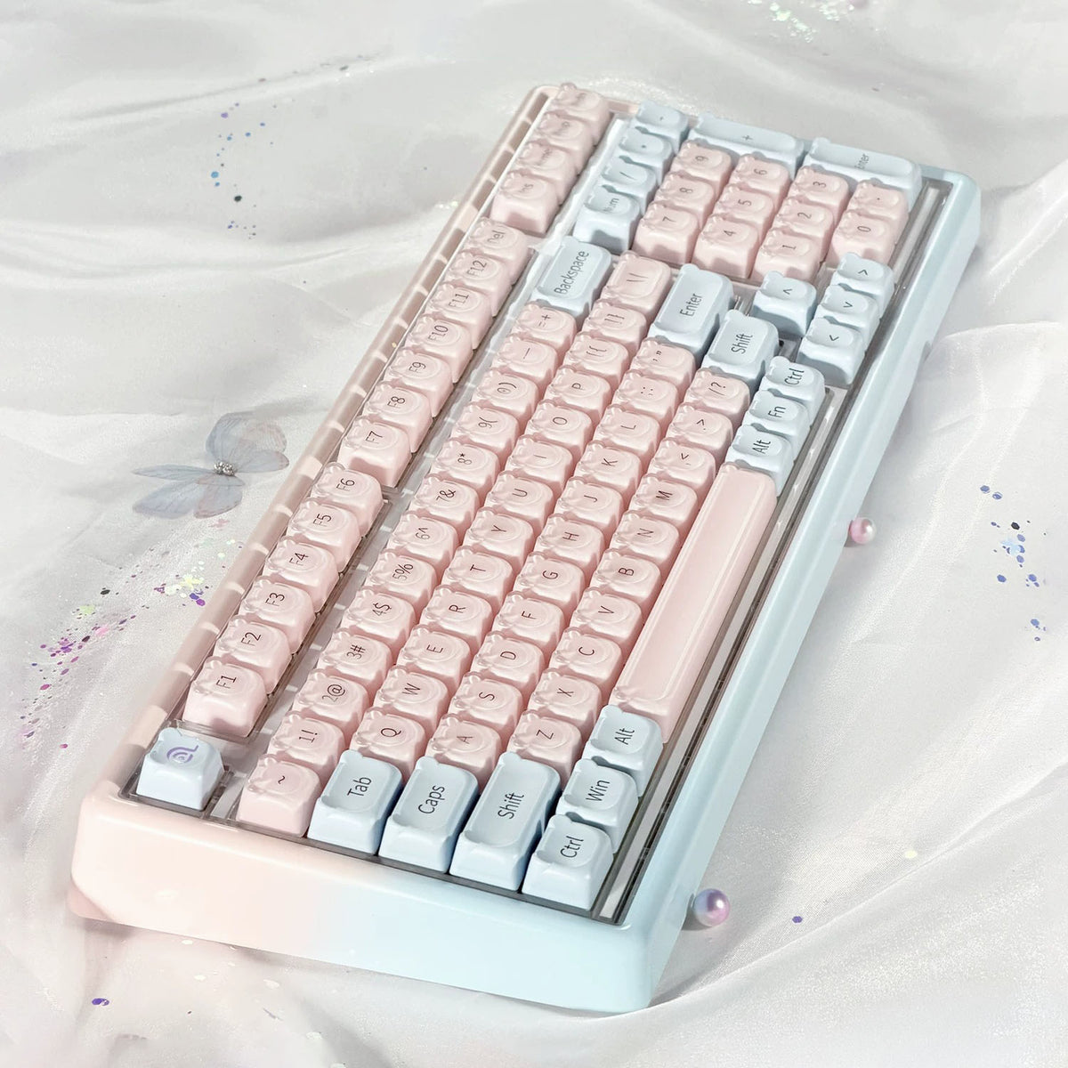 Ainbell Base99 (Blue Pink Gradient) Cute Custom Design Keyboard