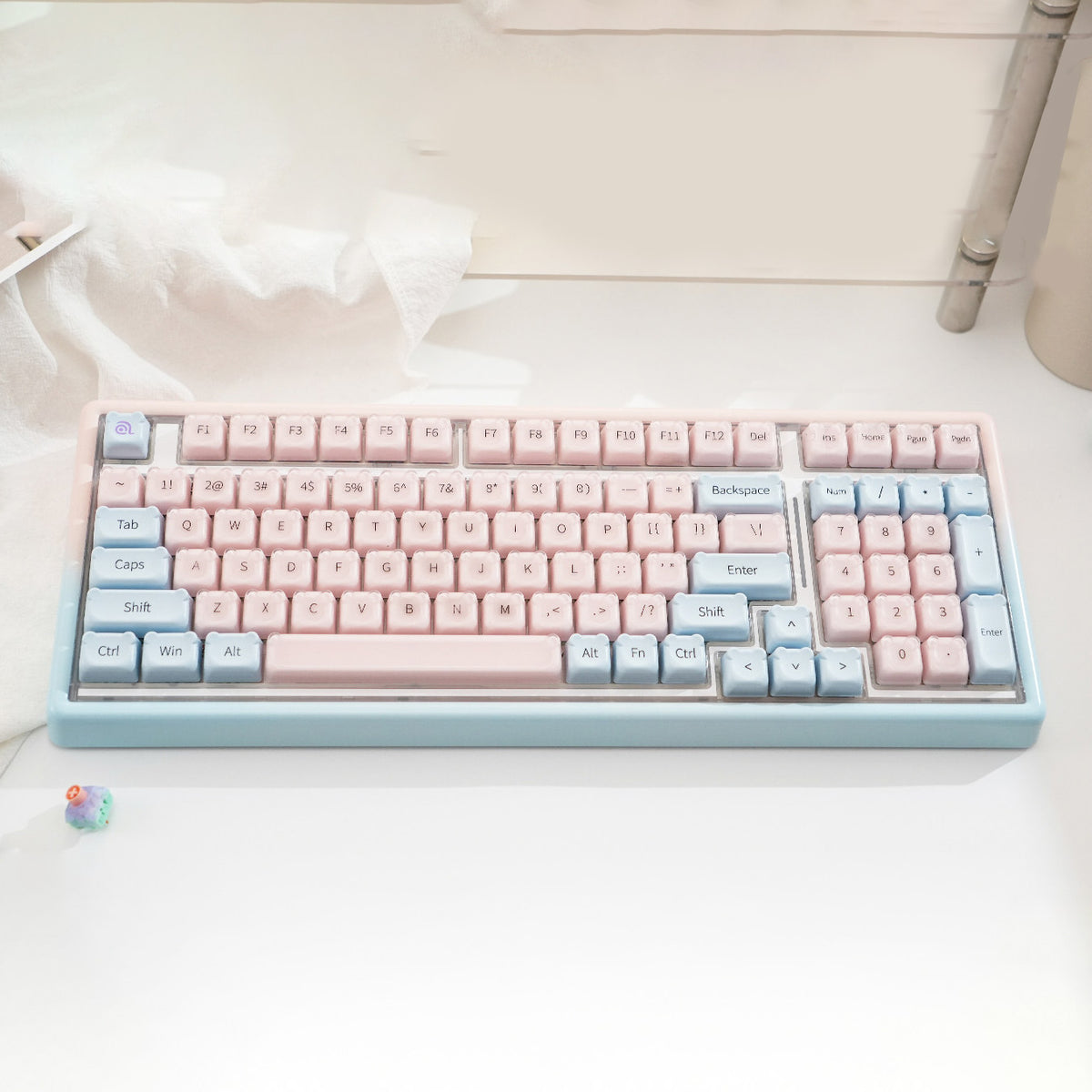 Ainbell Base99 (Blue Pink Gradient) Cute Custom Design Keyboard