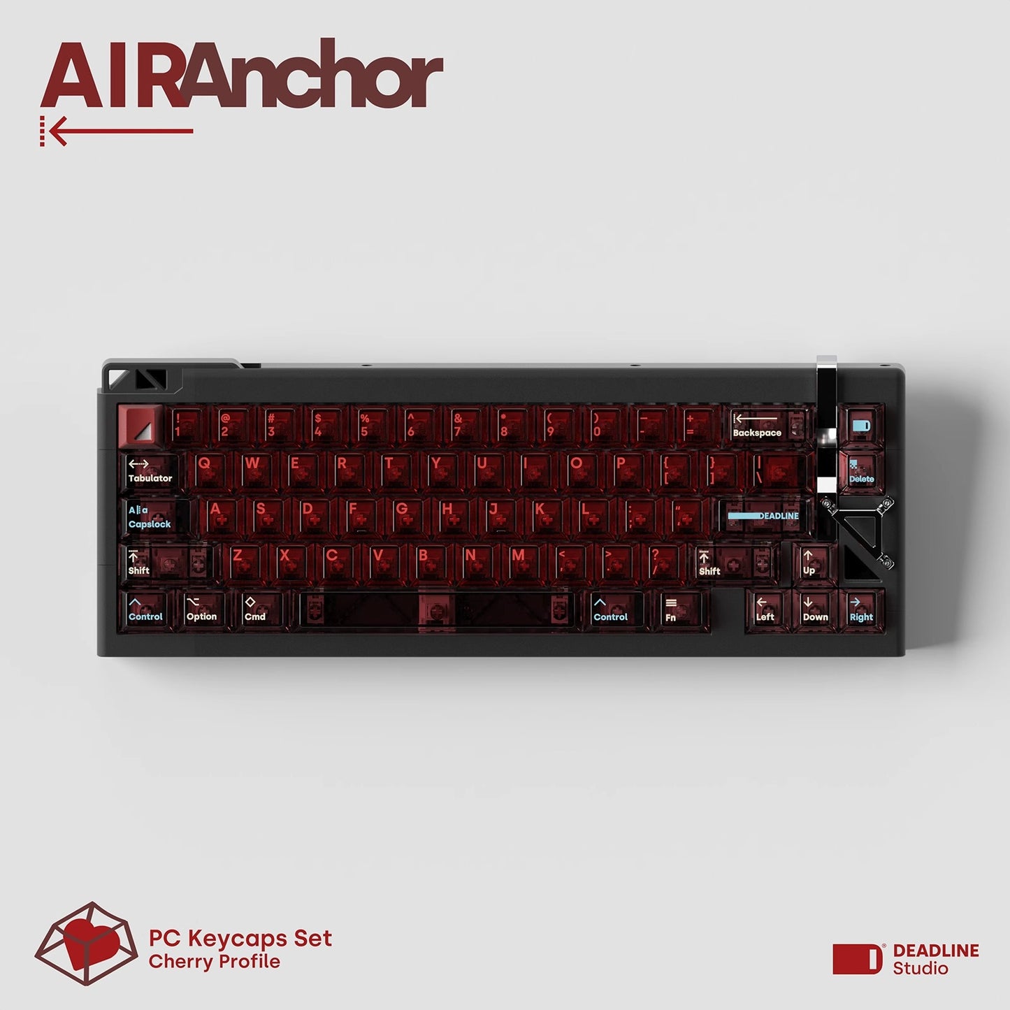 Deadline AirAnchor Keycap Set, Cherry Profile, Transparent PC Key Cap