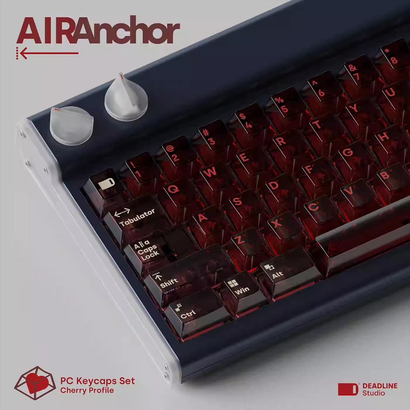 Deadline AirAnchor Keycap Set, Cherry Profile, Transparent PC Key Cap