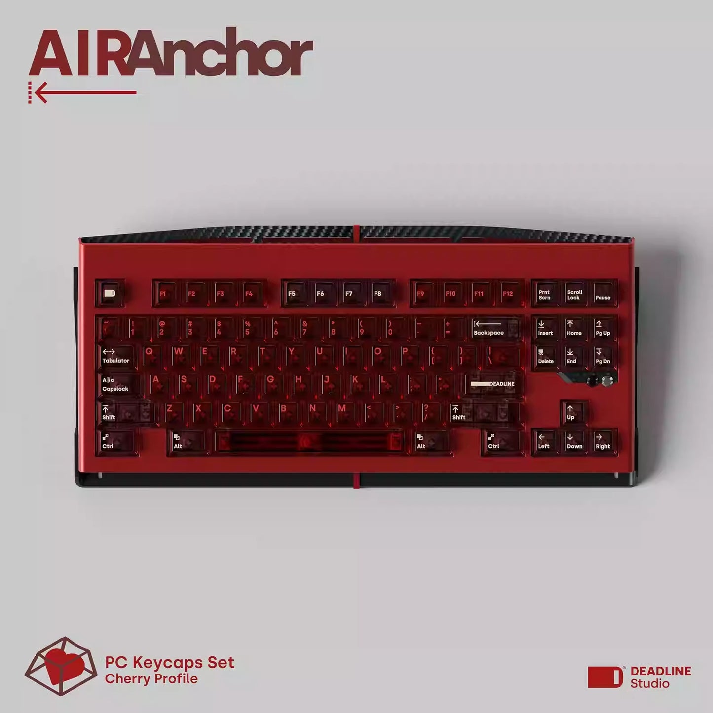 Deadline AirAnchor Keycap Set, Cherry Profile, Transparent PC Key Cap