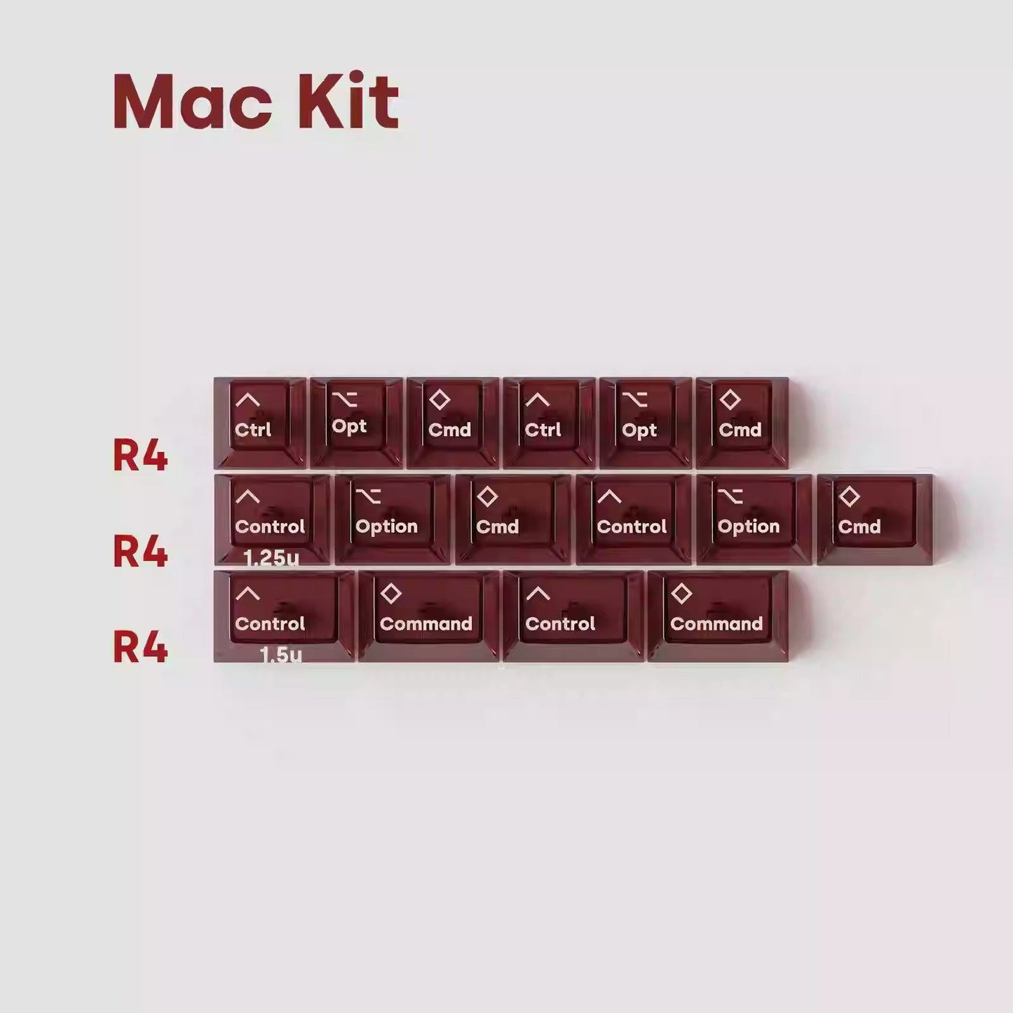 Deadline AirAnchor Keycap Set, Cherry Profile, Transparent PC Key Cap