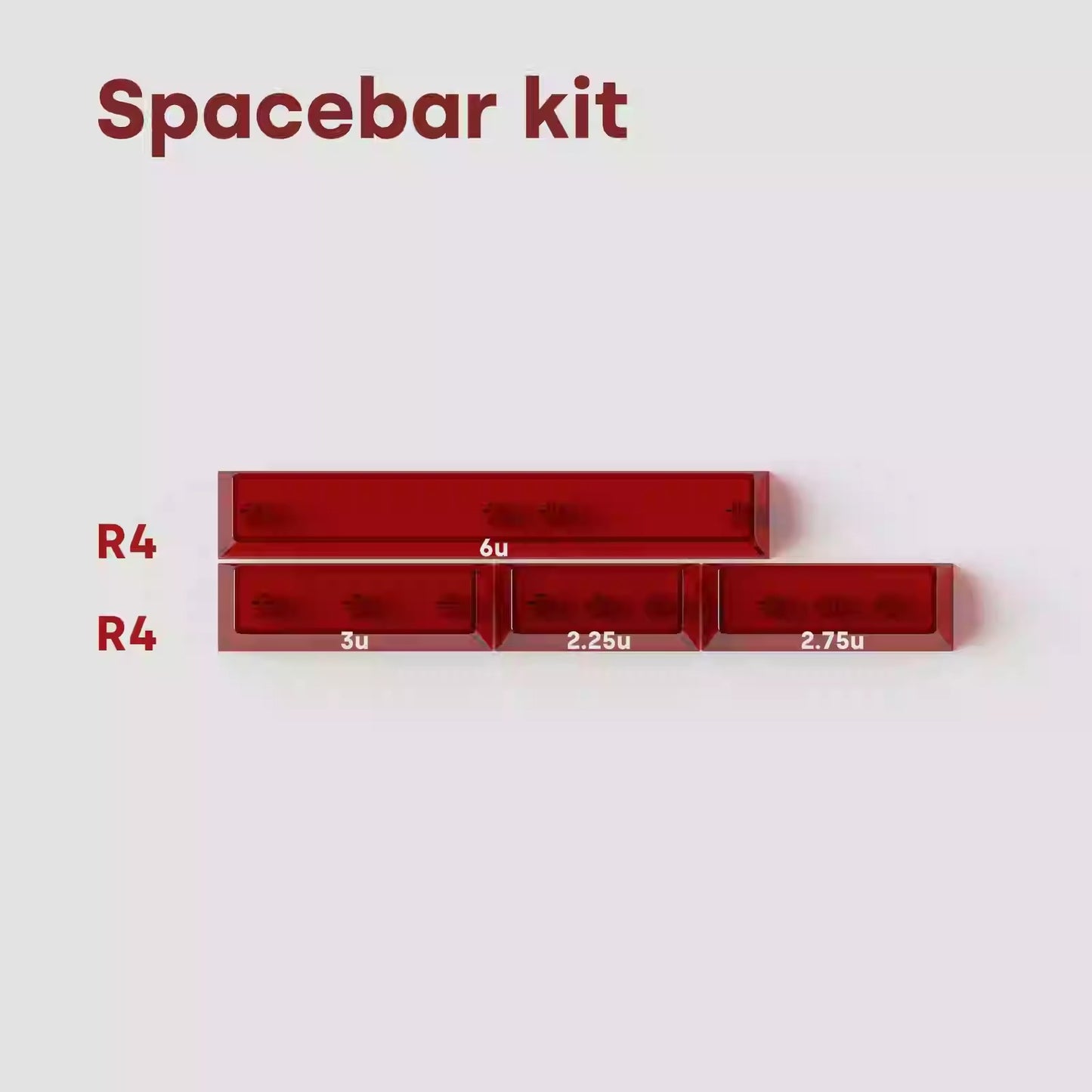 Deadline AirAnchor Keycap Set, Cherry Profile, Transparent PC Key Cap