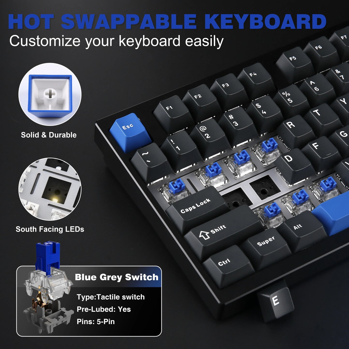 Yunzii AL75 Pro Aluminum Mechanical Keyboard