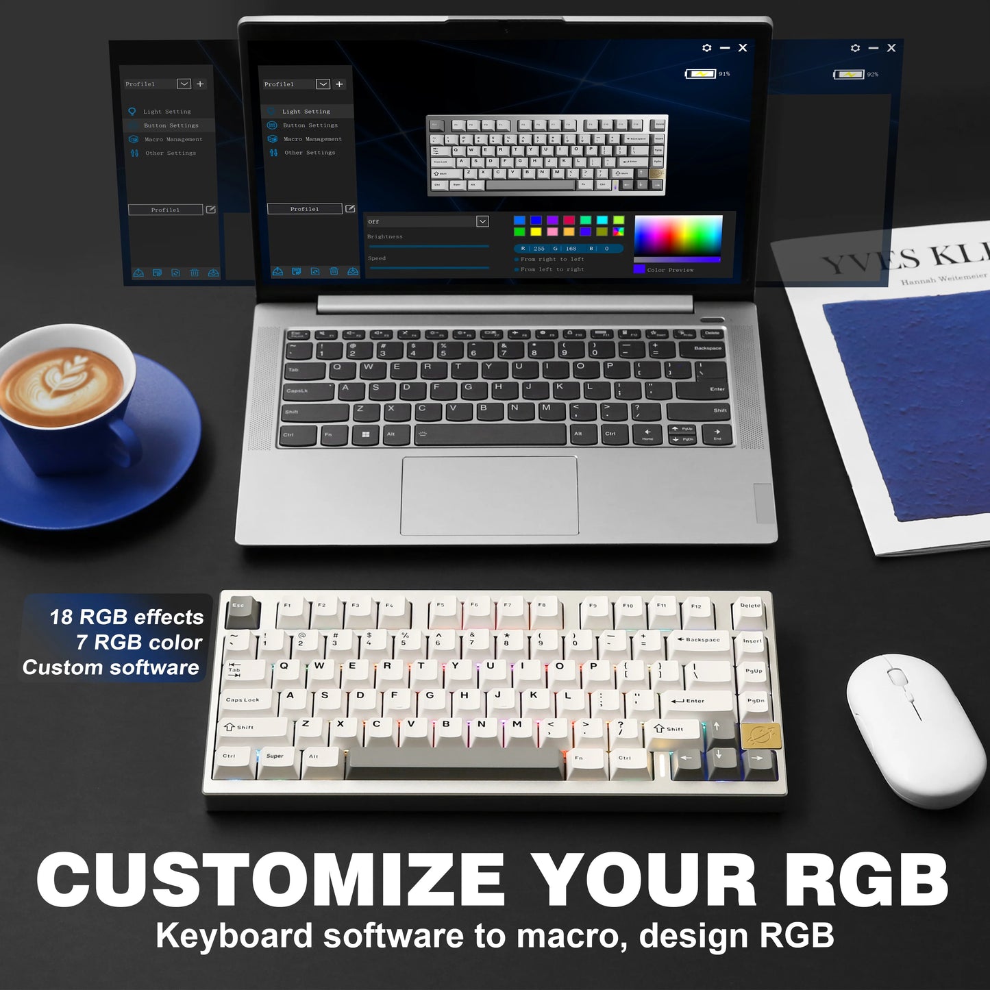 Yunzii AL75 Pro Aluminum Mechanical Keyboard