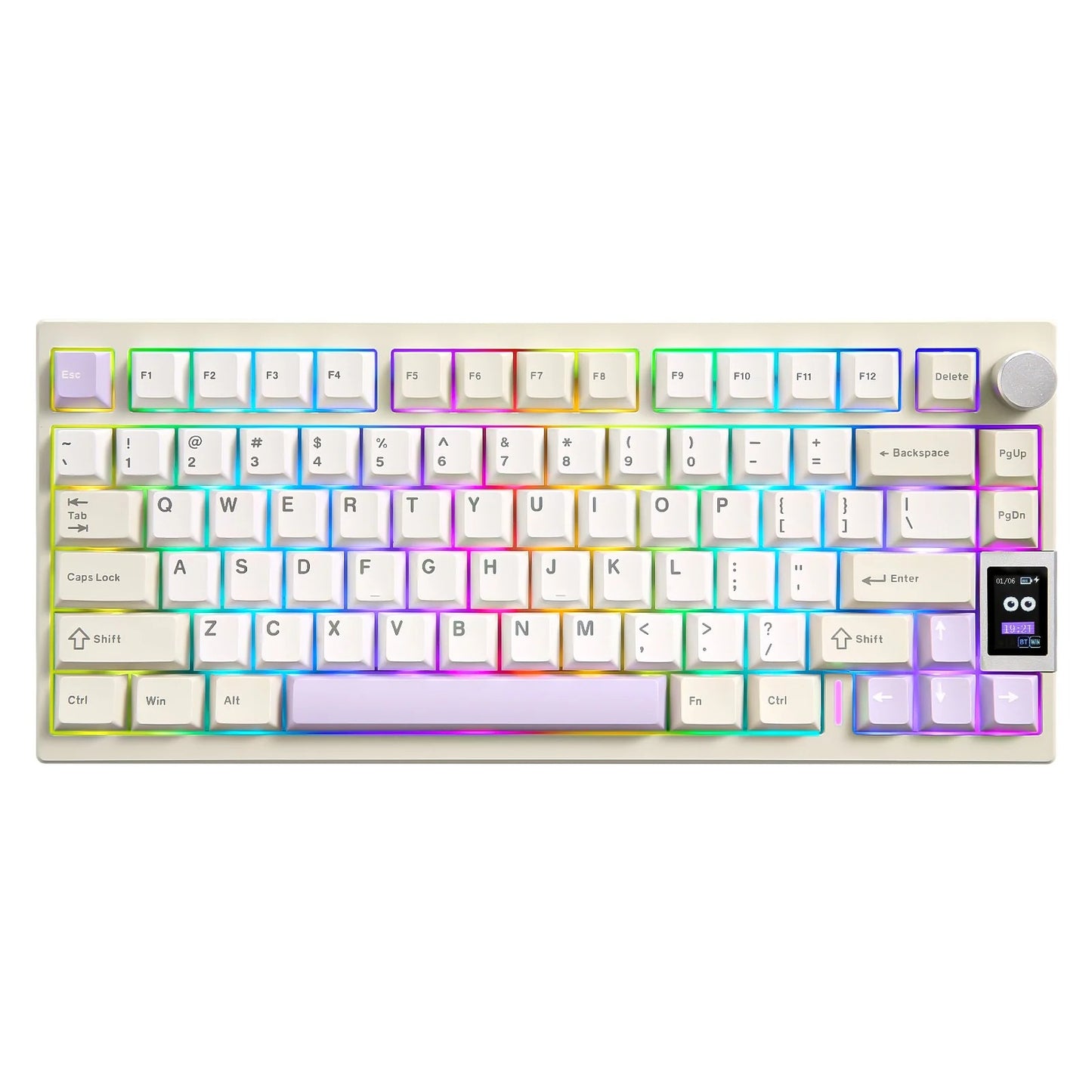 Yunzii AL80 QMK/VIA Aluminum LCD Mechanical Keyboard