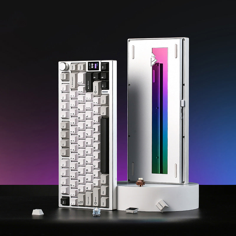 Yunzii AL80 QMK/VIA Aluminum LCD Mechanical Keyboard