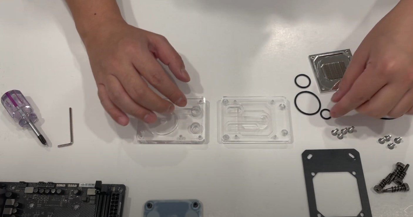 Nouvolo Aquanaut - Ultra Low Profile CPU Block & Pump Mount Combo