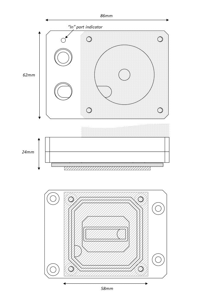Nouvolo Aquanaut - Ultra Low Profile CPU Block & Pump Mount Combo