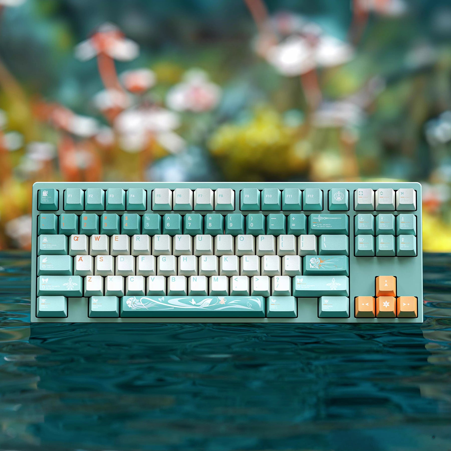 Honkai: Star Rail AR-26710 Firefly Keycap Set, Cherry Profile, Dye