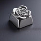 Rose Genuine Silver Artisan Keycap