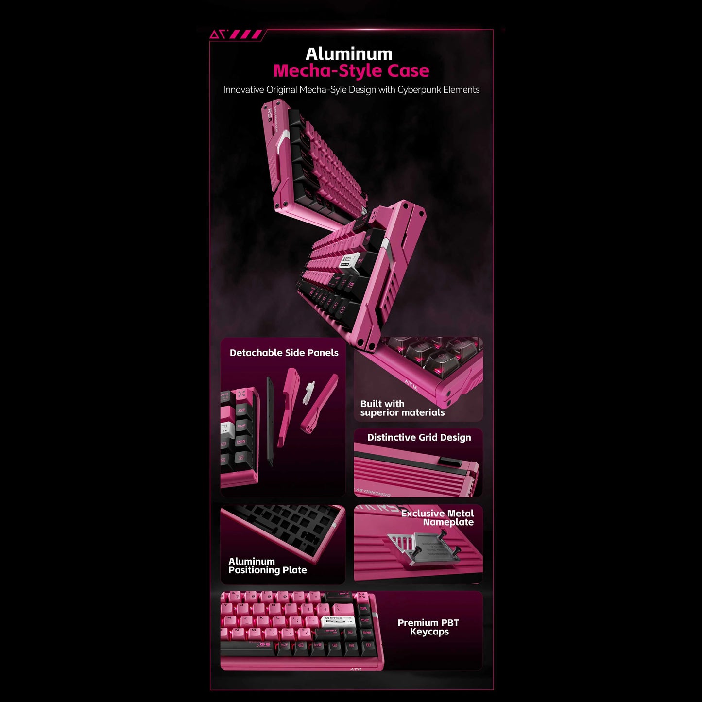 ATK RS6/Ultra Aluminum HE Magnetic Gaming Keyboard