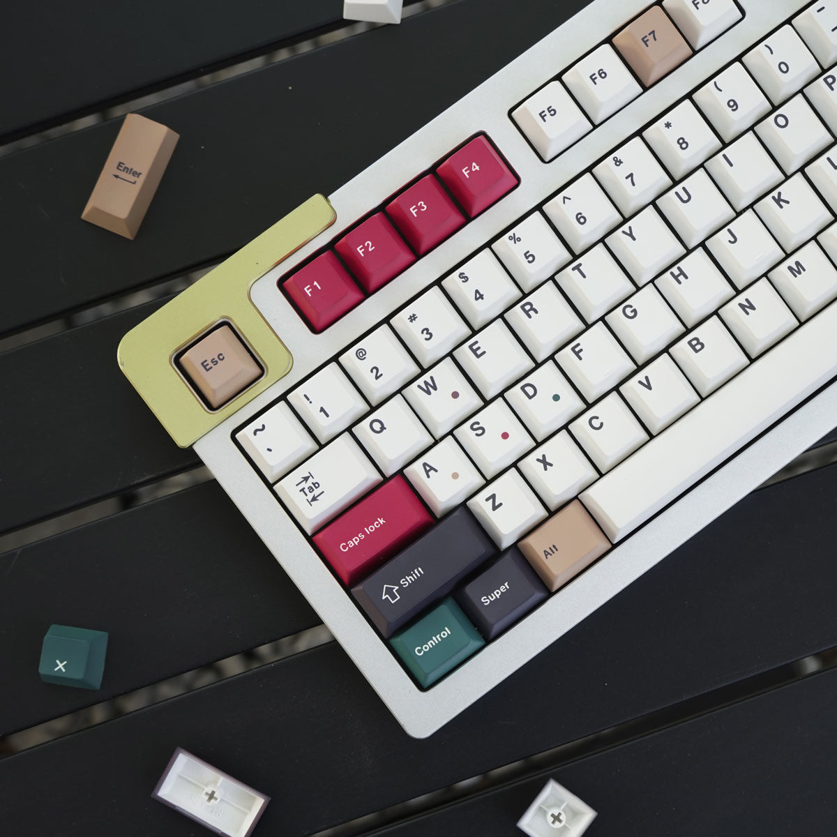 Retro Mixed Lights R2 Keycap Set, Cherry Profile, PBT Dye Sub Key Cap