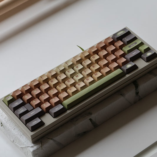 Matcha Cake Keycap Set, KCA Profile, Dye Sub PBT Key Cap