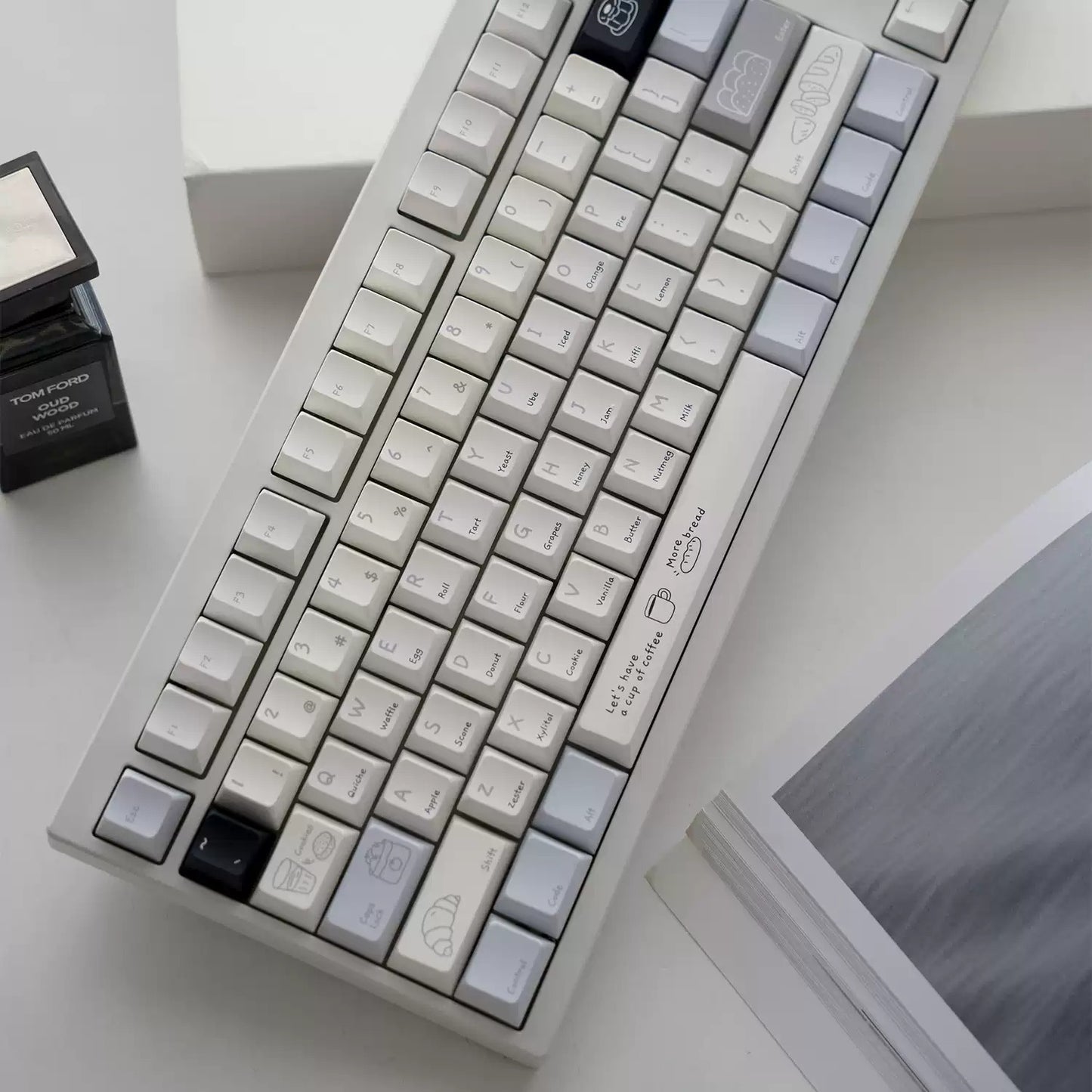 Baker's Diary Cute Keycap Set, Cherry Profile, Dye Sub PBT
