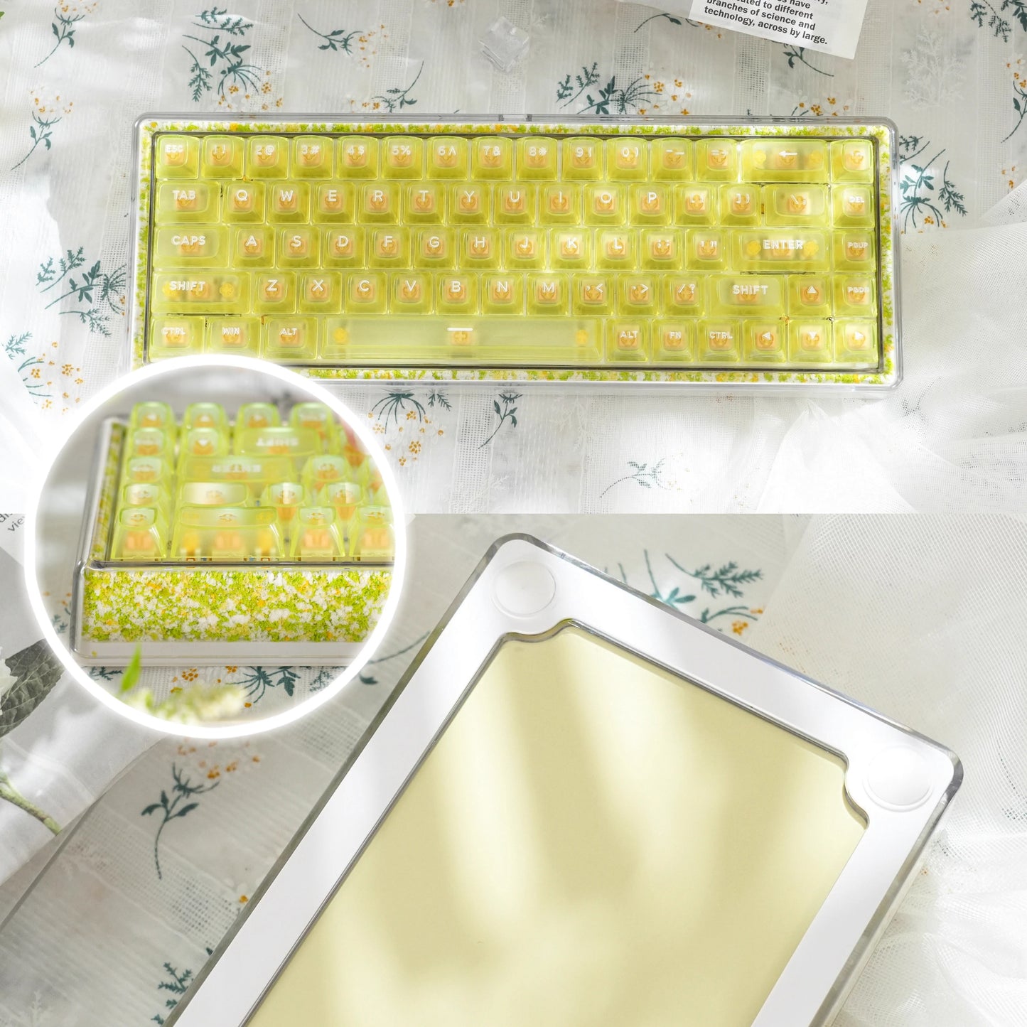 Ainbell Base68 (Flower) Cute Custom Design Keyboard