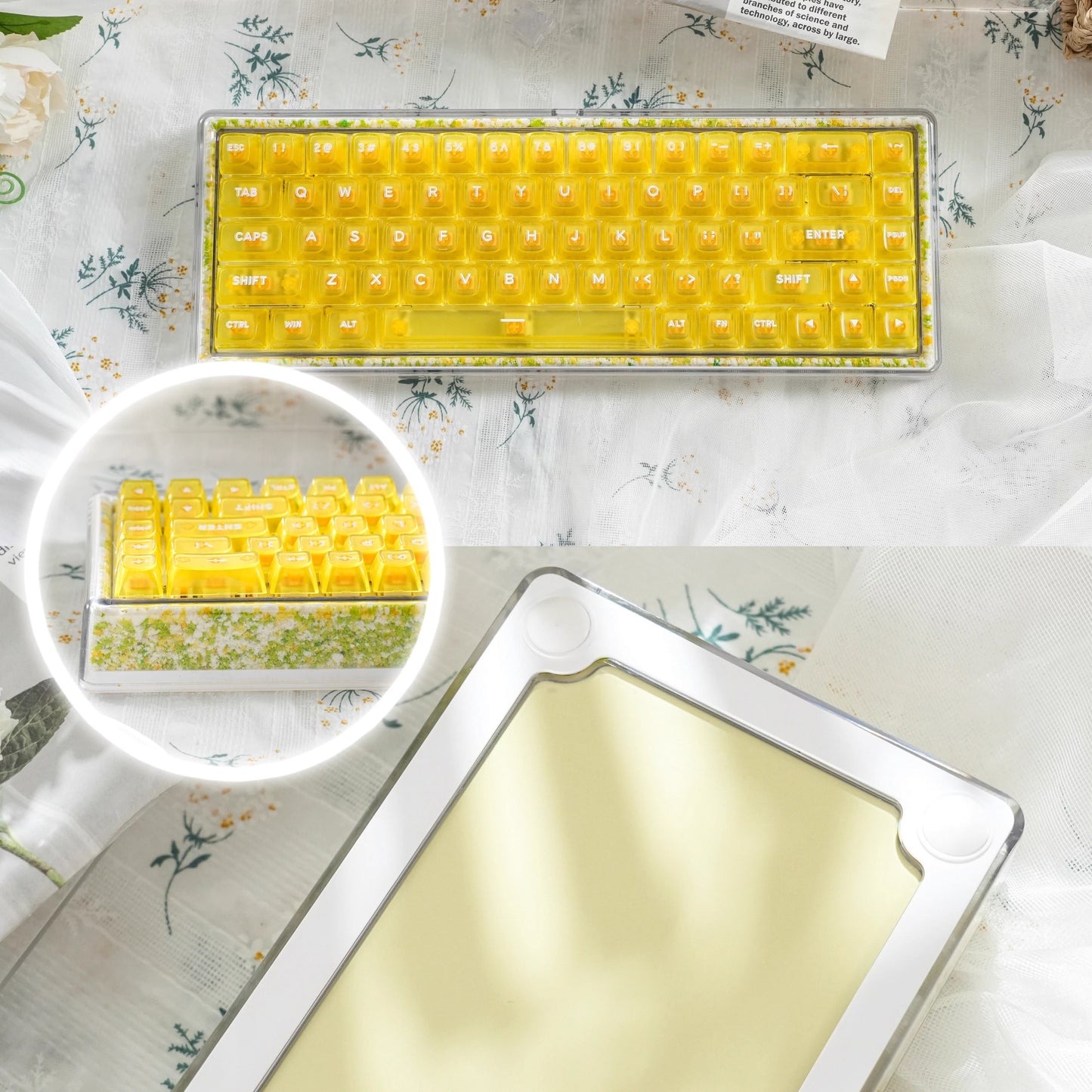 Ainbell Base68 (Flower) Cute Custom Design Keyboard