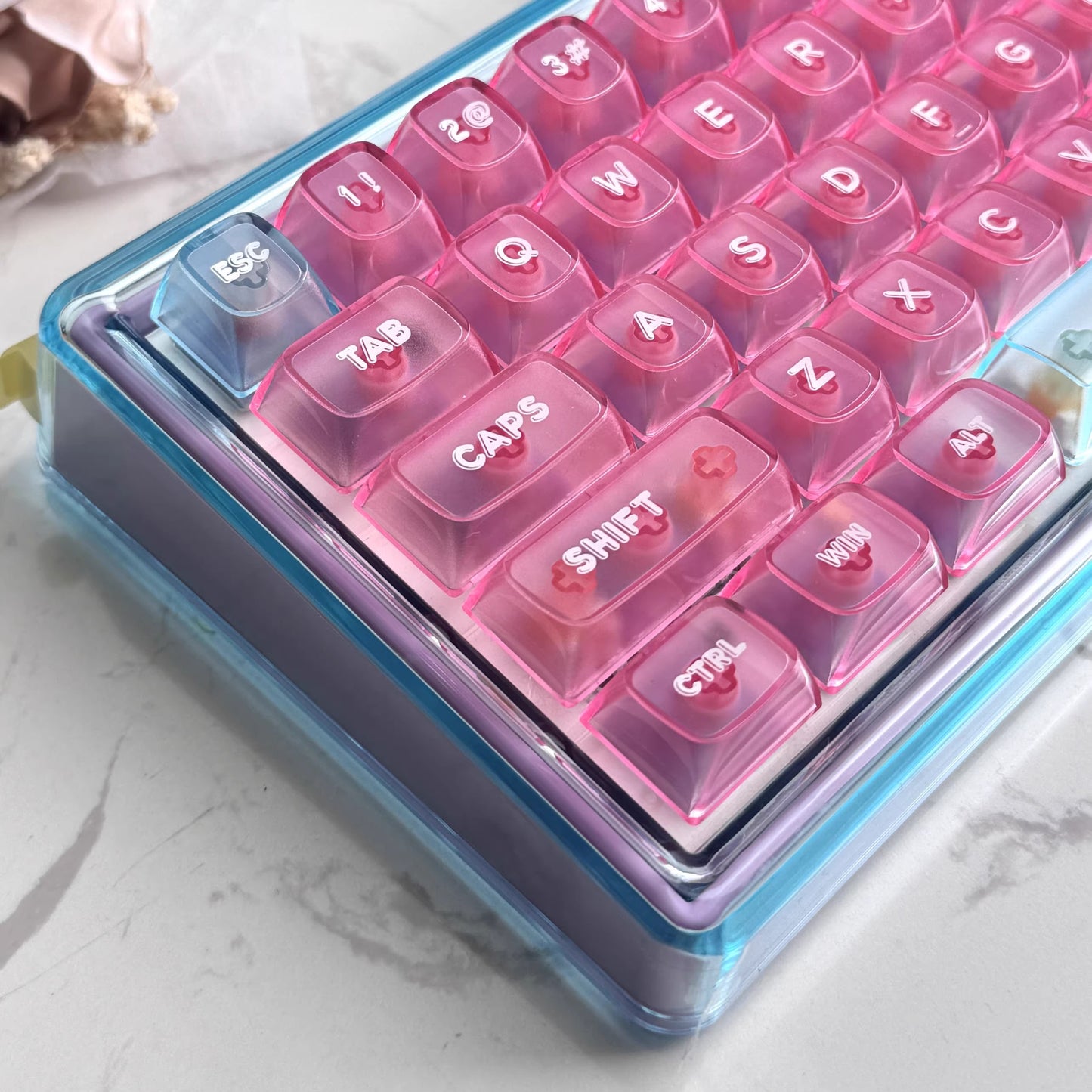 Ainbell Base68 Ocean Blue Themed Cute Custom Design Keyboard