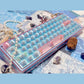 Ainbell Base68 Ocean Blue Themed Cute Custom Design Keyboard