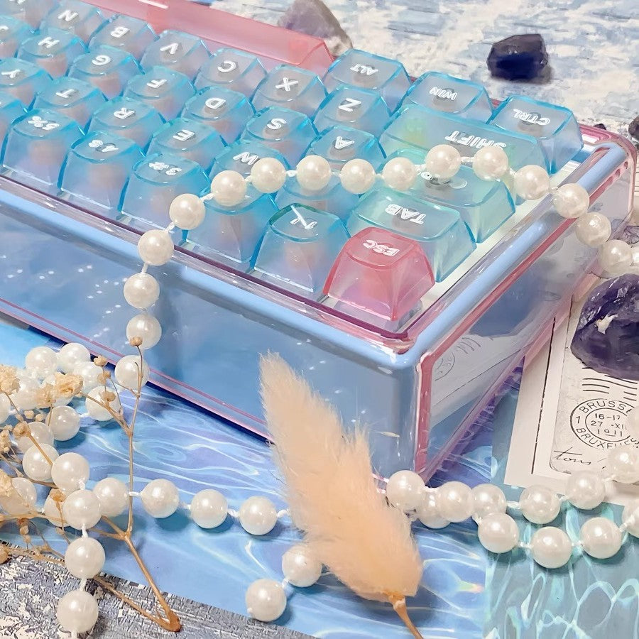 Ainbell Base68 Ocean Blue Themed Cute Custom Design Keyboard