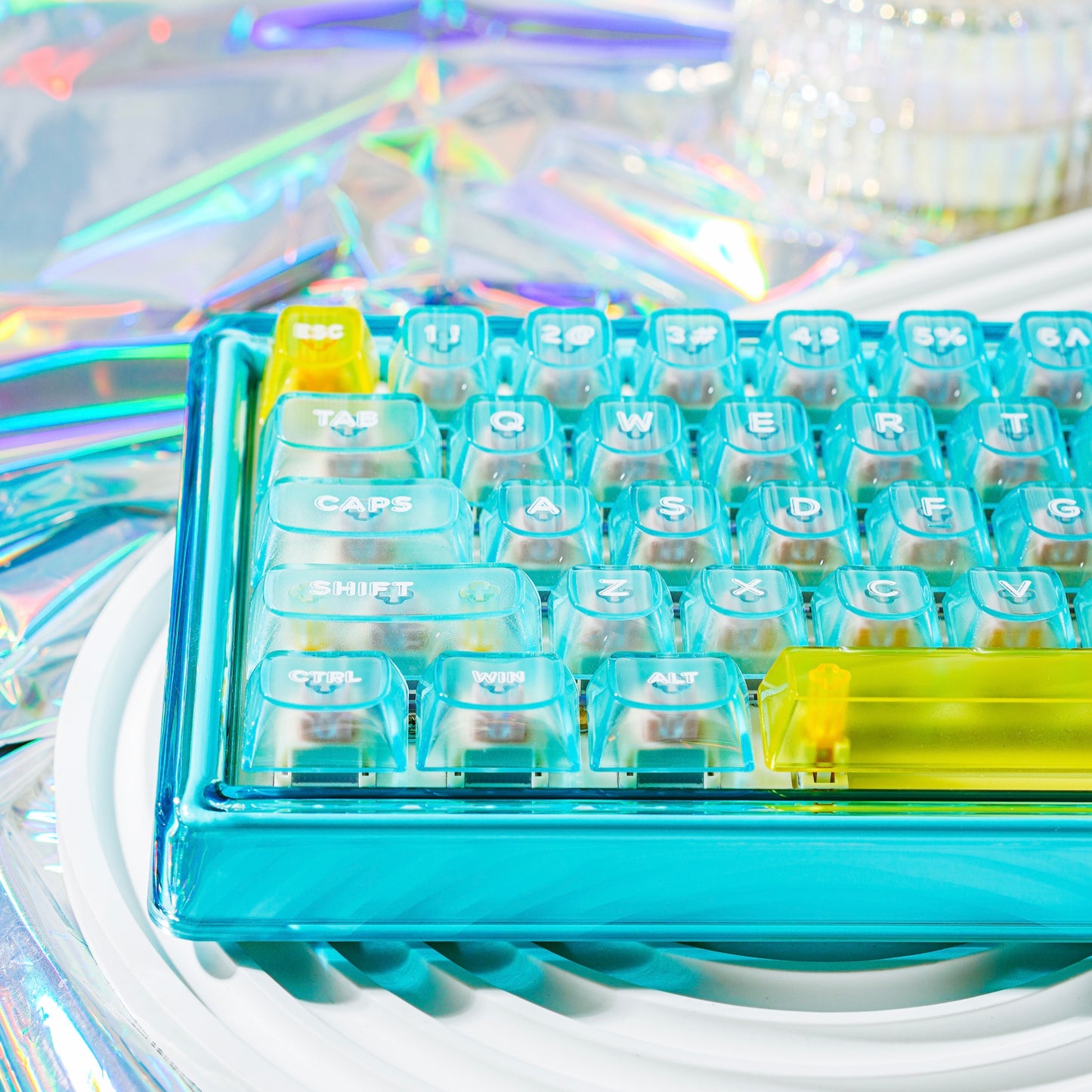Ainbell Base68 Ocean Blue Themed Cute Custom Design Keyboard