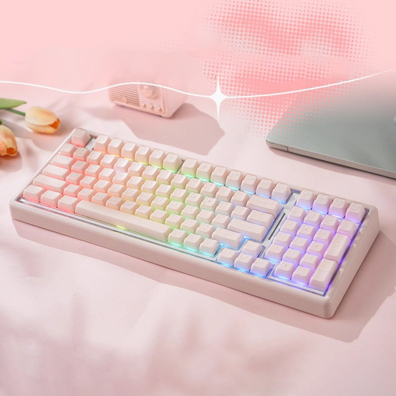 Ainbell Base99 (Baby Pink) Cute Custom Design Keyboard