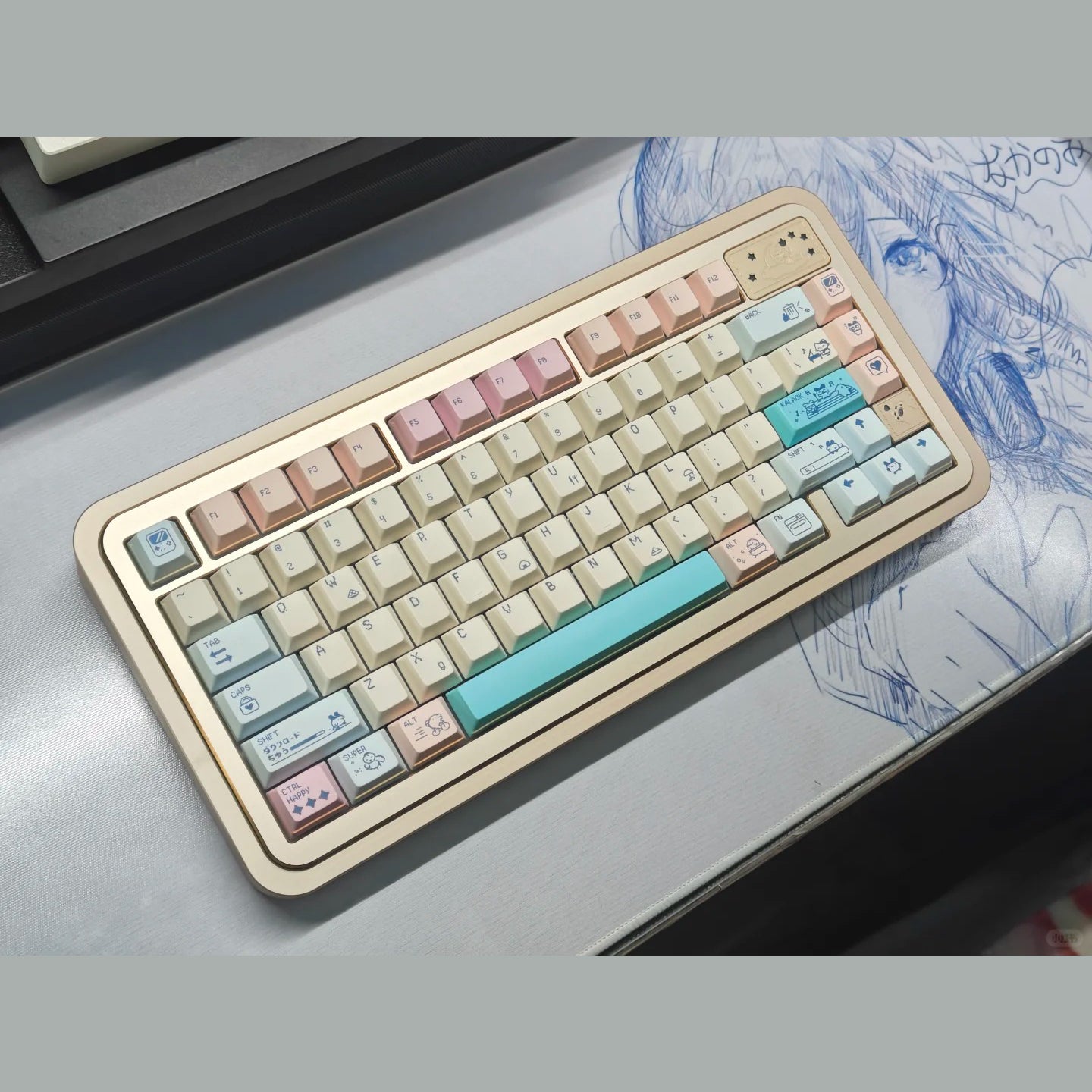 Bear75V3 Keyboard Barebone with Screen