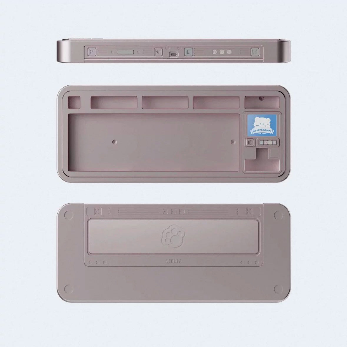 Bear80 Mechanical Keyboard Barebone with LCD Screen